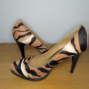 ⭐Nine West⭐ Women's Animal Print Heels - Black and Brown